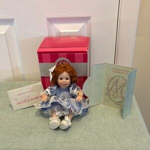 Marie Osmond Porcelain Doll with Red Hair
